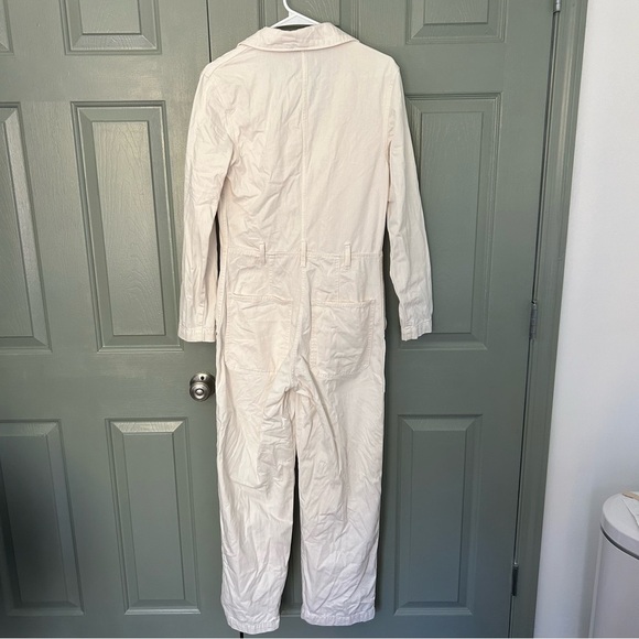 Stockholm Atelier & Other Stories Utility Jumpsuit in Cream Denim - Picture 9 of 9